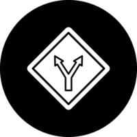 Y Intersection Vector Icon Style