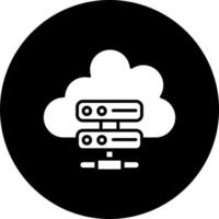 Cloud Server Vector Icon Style