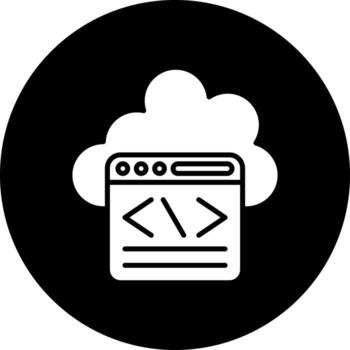 codificación vector icono estilo