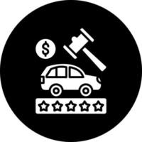 Car Auction Vector Icon Style