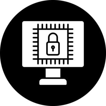 hardware seguridad vector icono estilo