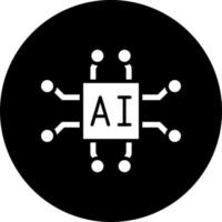 artificial inteligencia vector icono estilo