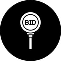 Bidding Paddle Vector Icon Style