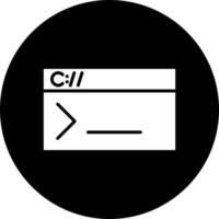 Console Command Line Vector Icon Style