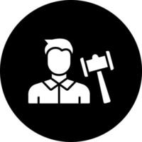 Auctioneer Male Vector Icon Style