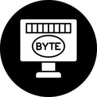 byte vector icono estilo