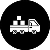 Pickup Truck Vector Icon Style