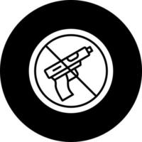 No armas vector icono estilo