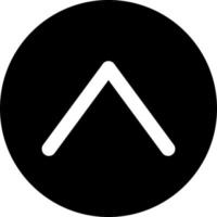 Up Chevron Vector Icon Style