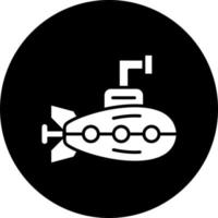 Submarine Vector Icon Style