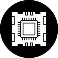 Microprocessor Vector Icon Style