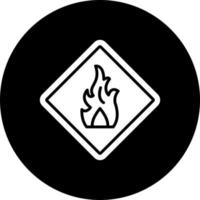 Flammable Vector Icon Style