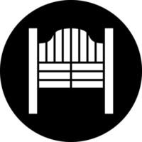 Saloon Gate Vector Icon Style