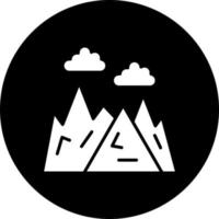 salvaje montaña vector icono estilo