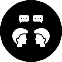 Face to Face Talk Vector Icon Style