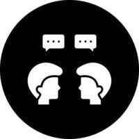 Face to Face Talk Vector Icon Style