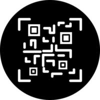 qr código vector icono estilo