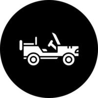 Army Car Vector Icon Style