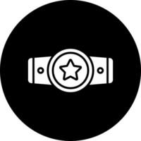 Champion Belt Vector Icon Style