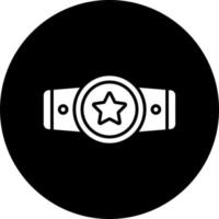 Champion Belt Vector Icon Style