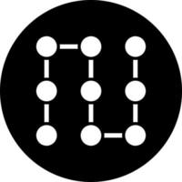 Pattern Lock Vector Icon Style