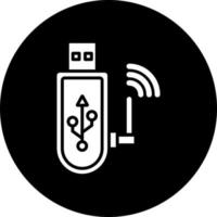 USB Wifi Vector Icon Style