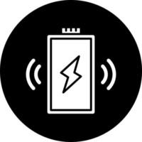 Wireles Battery Vector Icon Style