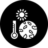 Global Warming Vector Icon Style