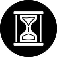 Sand Clock Vector Icon Style