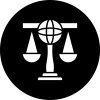 International Law Vector Icon Style