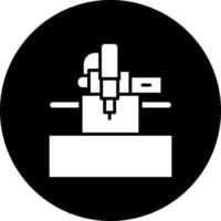 cnc máquina vector icono estilo