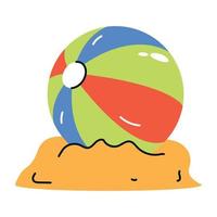 Trendy Beach Ball vector