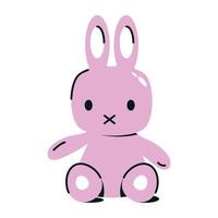 Trendy Toy Bunny vector