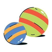 Trendy Balls Concepts vector