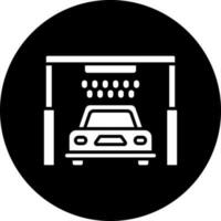 automatizado coche lavar vector icono estilo