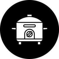 Rice Cooker Vector Icon Style