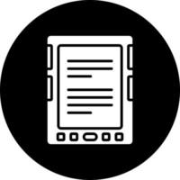 E Book Reader Vector Icon Style