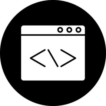Web Coding Vector Icon Style