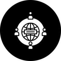 Worldwide Network Vector Icon Style