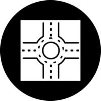 Roundabout Vector Icon Style