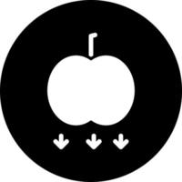 Falling Apple Vector Icon Style