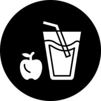 manzana jugo vector icono estilo