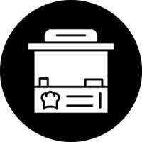 Food Stand Vector Icon Style