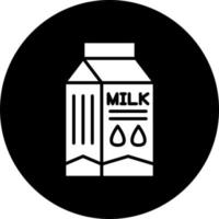 Milk Box Vector Icon Style