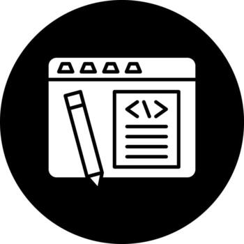 Edit Code Vector Icon Style