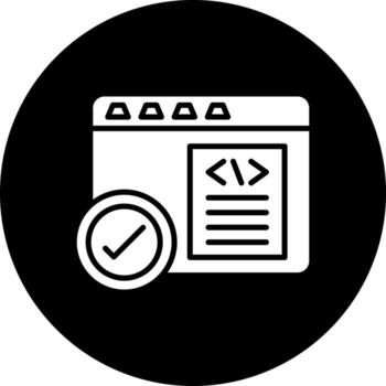 Code Correction Vector Icon Style