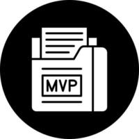 mvp vector icono estilo