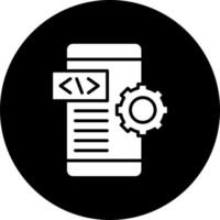 aplicación desarrollo vector icono estilo