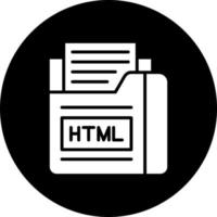 html archivo vector icono estilo