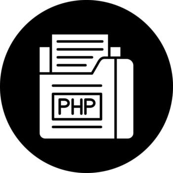 php archivo vector icono estilo